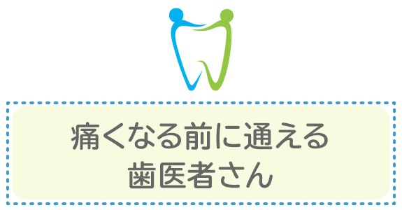 痛くなる前に通える歯医者さん